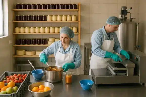 Como é feita a industrialização de alimentos rurais