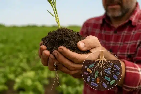 Como os microrganismos no solo aumentam a produtividade agrícola