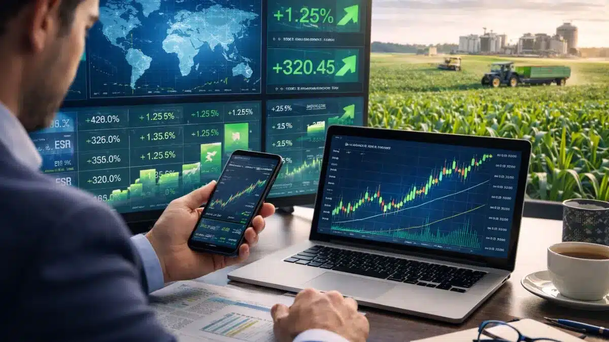 Mercados globais sobem e Ibovespa avança fortalecendo o agronegócio brasileiro