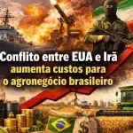 Conflito entre EUA e Irã aumenta custos para o agronegócio brasileiro