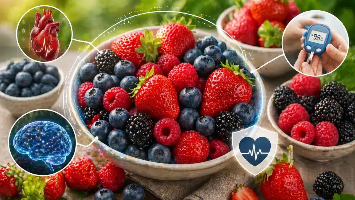 Berries ganham espaço na alimentação brasileira e ajudam o coração, o cérebro e o controle da glicose no sangue