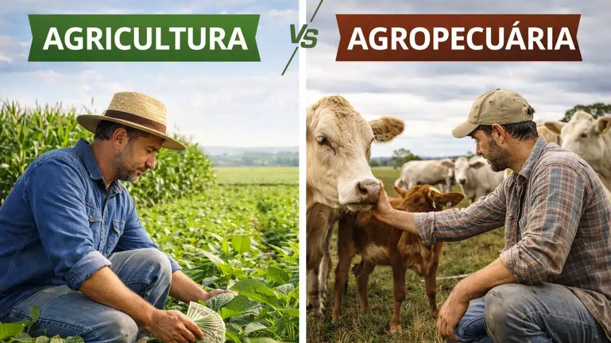 Qual a diferença entre agricultura e agropecuária que muita gente confunde