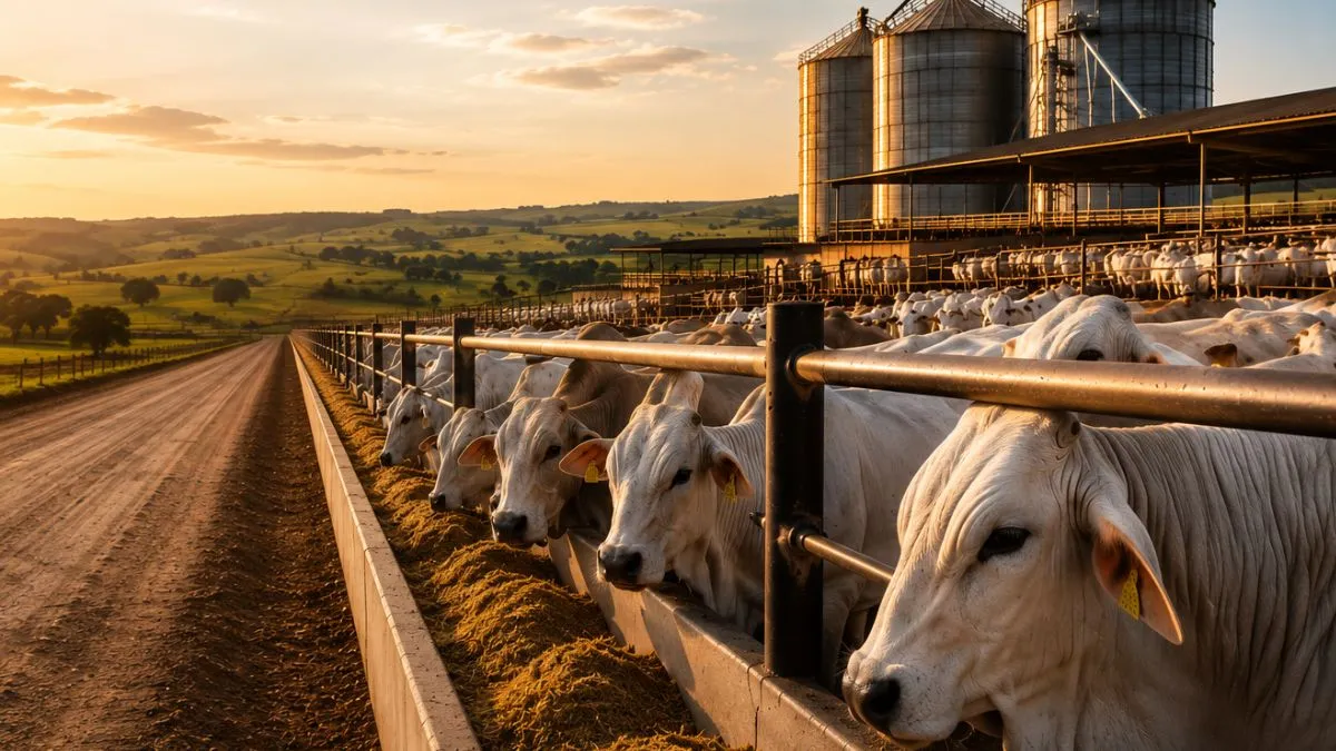 Brasil amplia pecuária intensiva com marca histórica de 2,7 milhões de animais em confinamento, revela estudo da Cargill