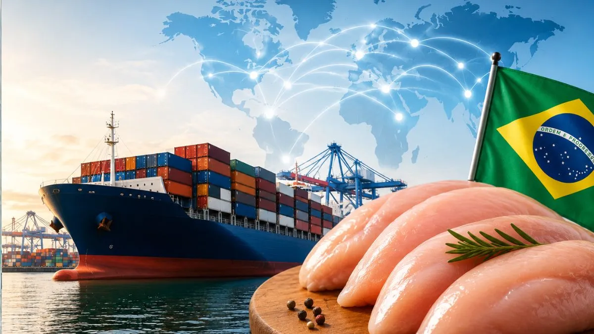 Carne de frango impulsiona exportações brasileiras em abril e receita ultrapassa US$ 940 milhões