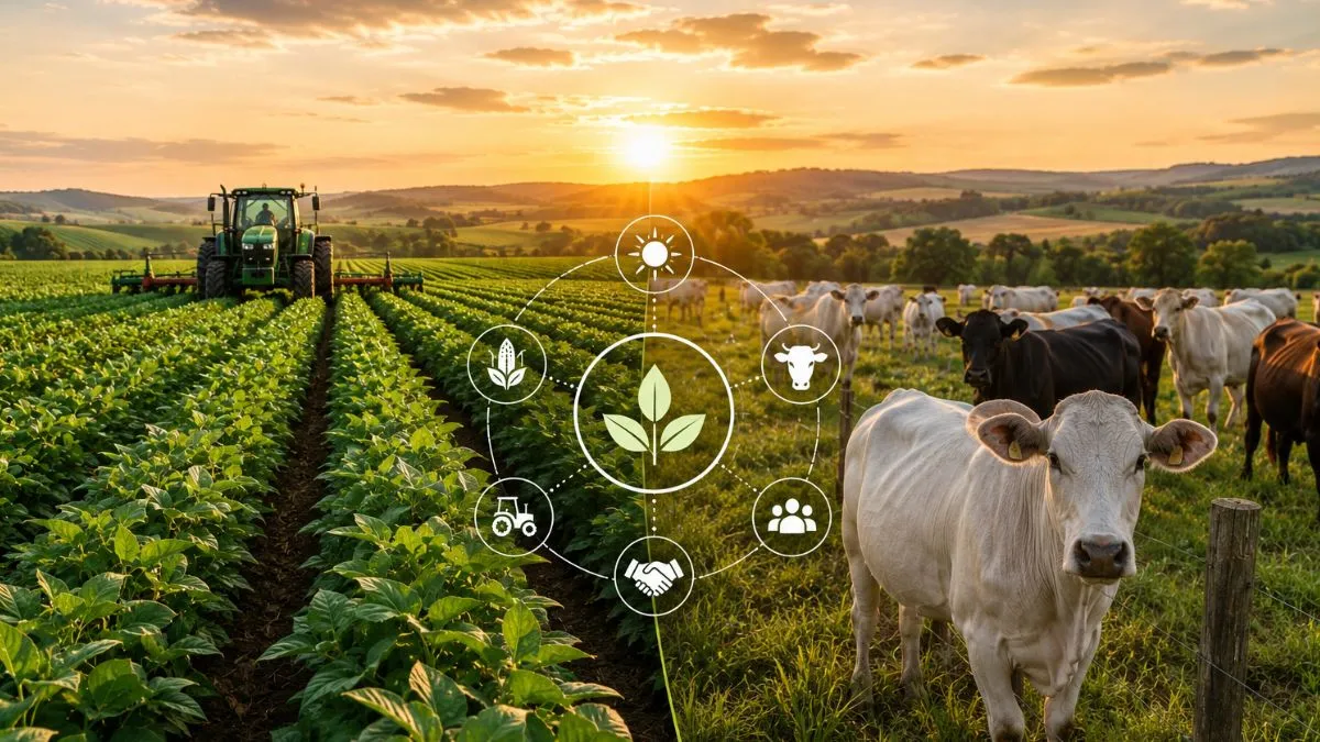 qual a diferença entre agricultura e pecuária