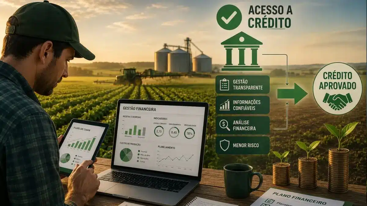 Gestão financeira no agronegócio vira fator decisivo para acesso a crédito no Brasil
