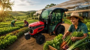 Agricultura familiar conquista espaço na Hortitec com novos tratores e expectativa pelo Plano Safra