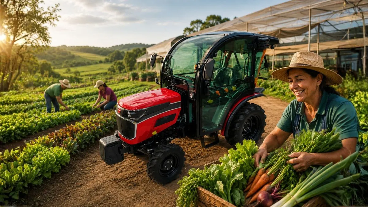 Agricultura familiar conquista espaço na Hortitec com novos tratores e expectativa pelo Plano Safra