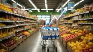 Leite mais caro pressiona a cesta básica e legumes sobem nos supermercados