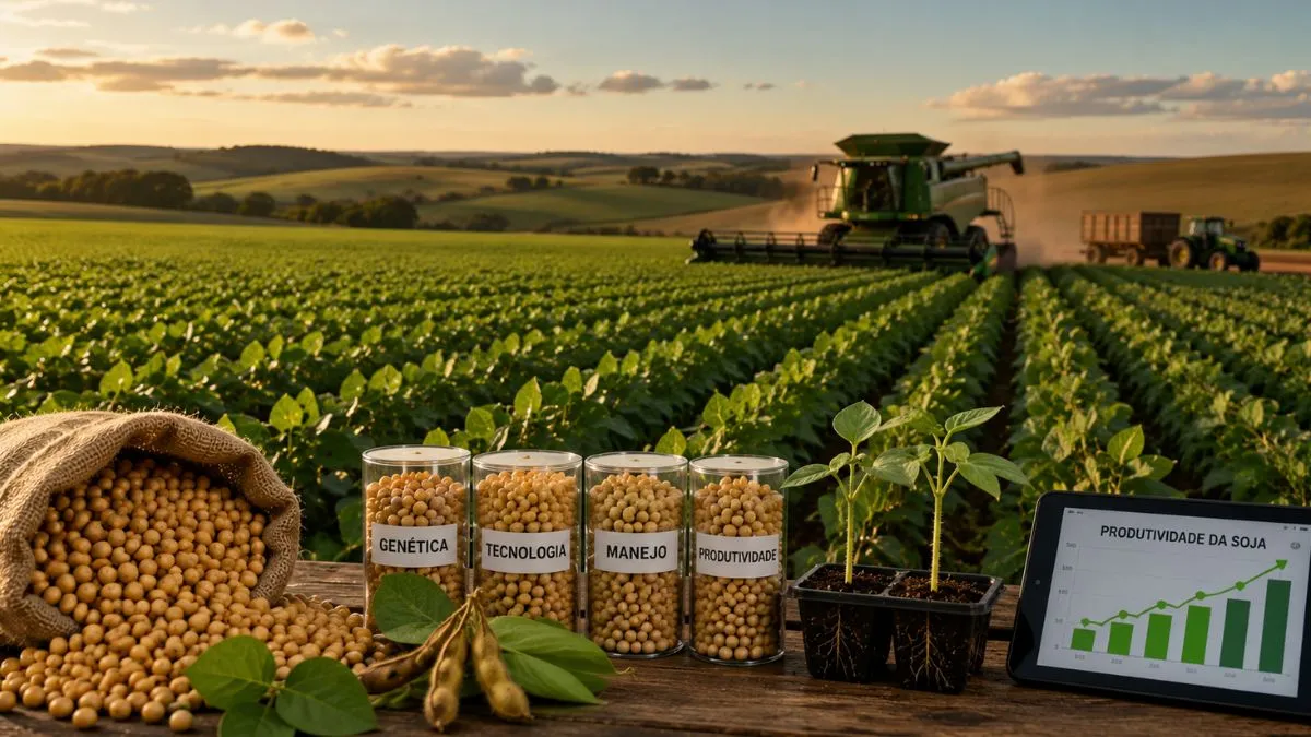 Genética de sementes e manejo técnico elevam a produtividade da soja no Sul do Brasil