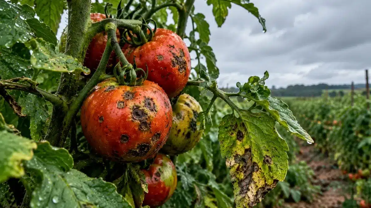 Doenças bacterianas no tomate crescem com chuvas em Araguari
